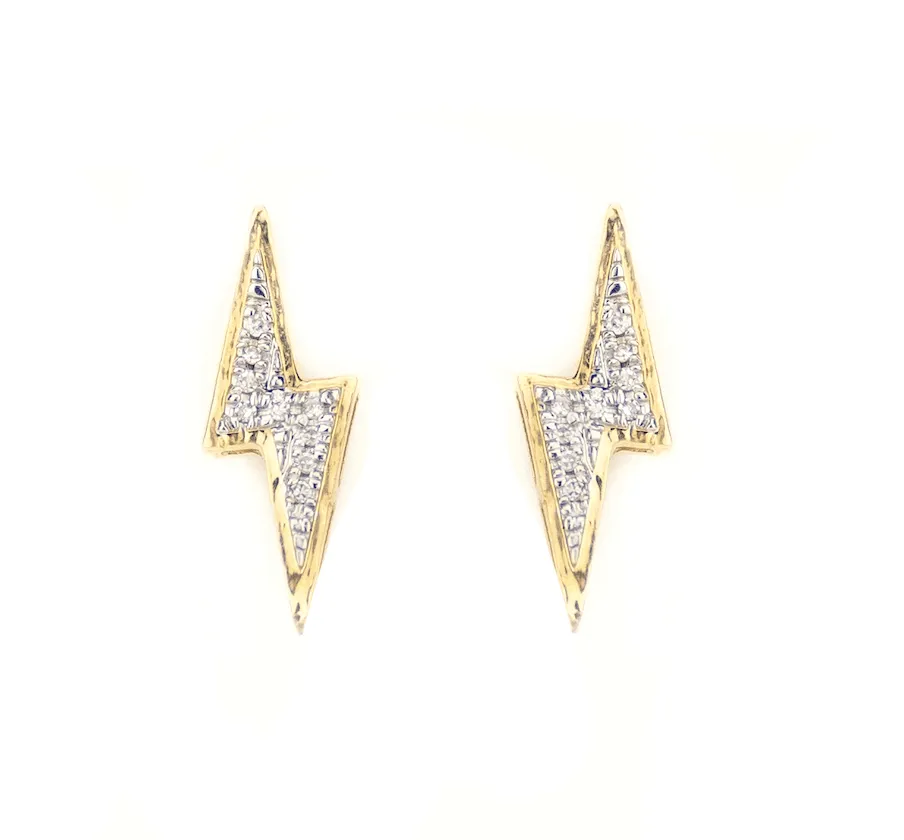 0.05CT Lightning Bolt Earring