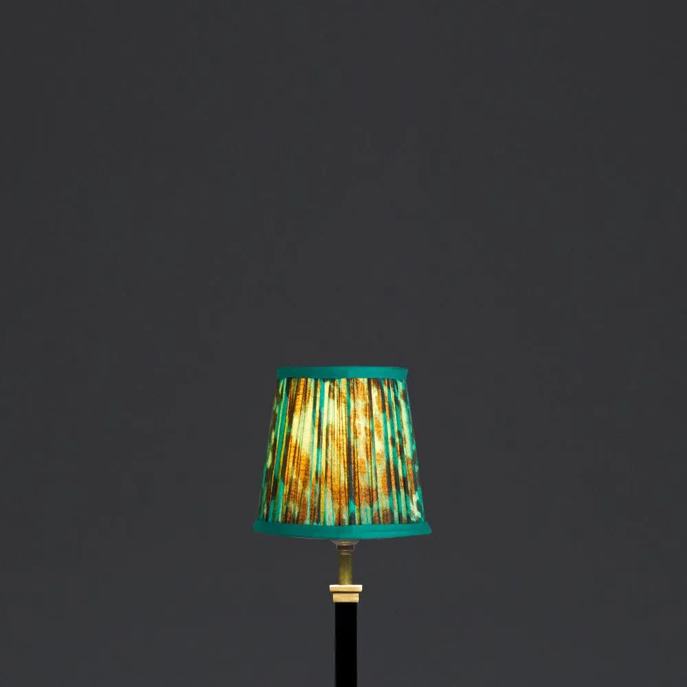 14cm tall tapered shade in jade Leopard Love by Matthew Williamson