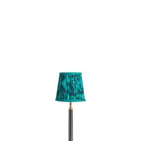 14cm tall tapered shade in jade Leopard Love by Matthew Williamson