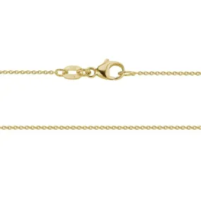 14k Yellow Gold Cable Chain, 20"