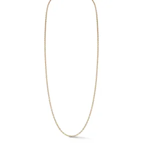 18K GOLD CABLE CHAIN NECKLACE