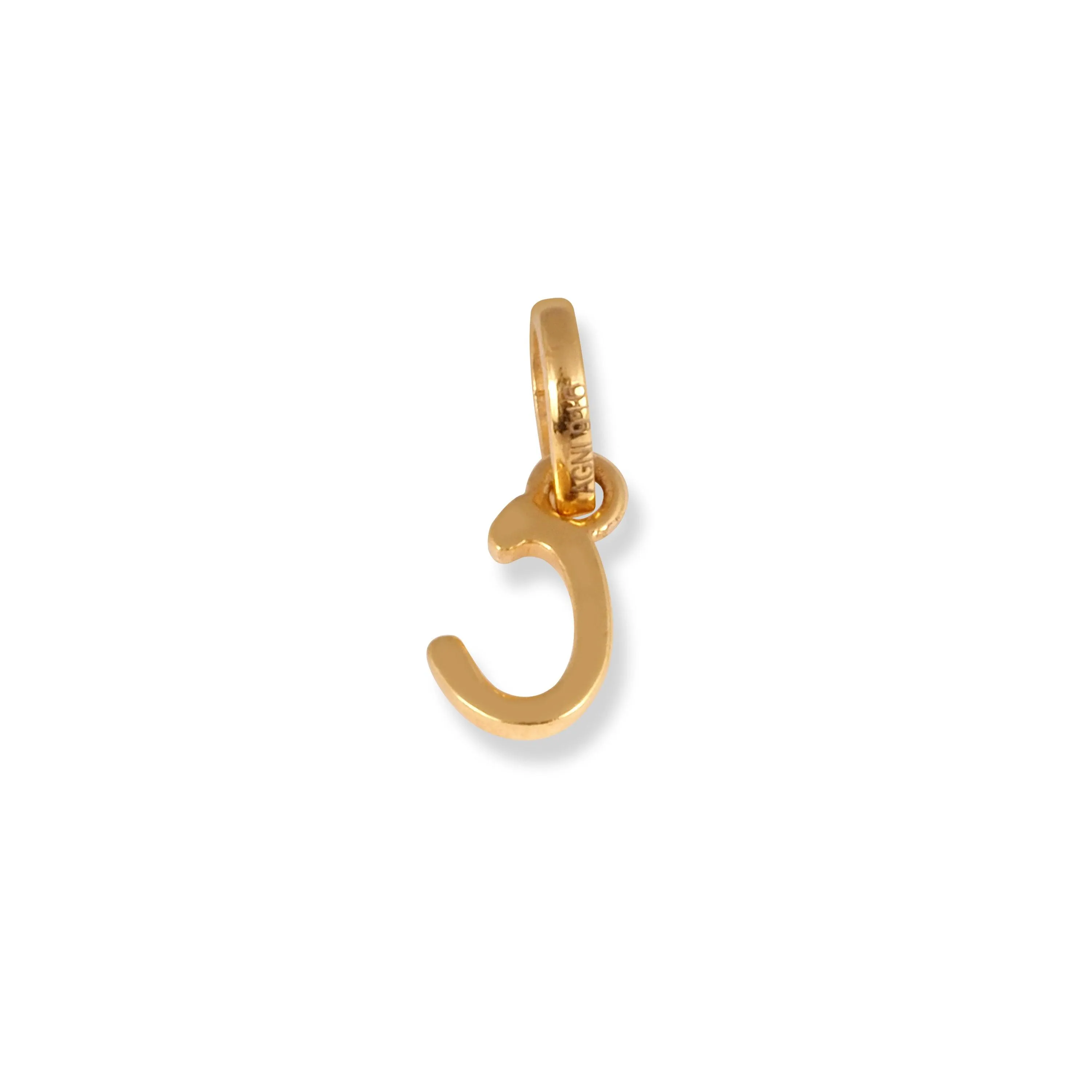 22ct Gold 'C' Initial Pendant P-7032-C