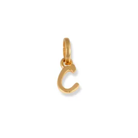 22ct Gold 'C' Initial Pendant P-7032-C