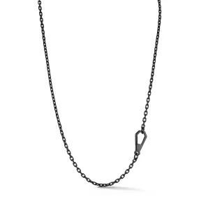 CARRINGTON BLACK STERLING SILVER CABLE CHAIN NECKLACE