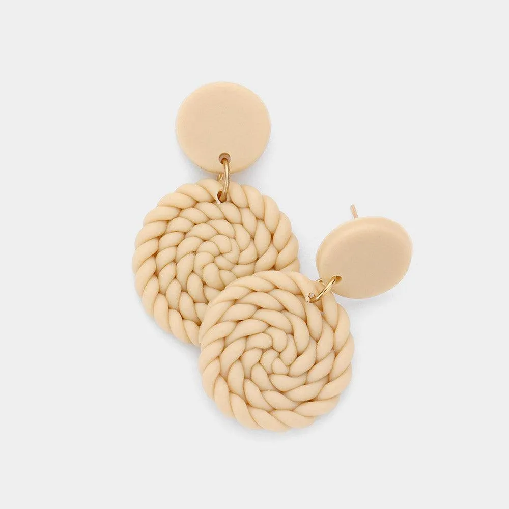 Clay Braided Earrings