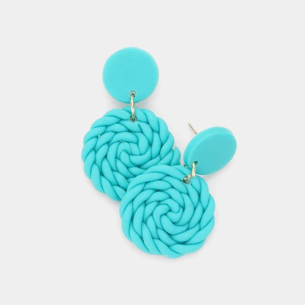 Clay Braided Earrings