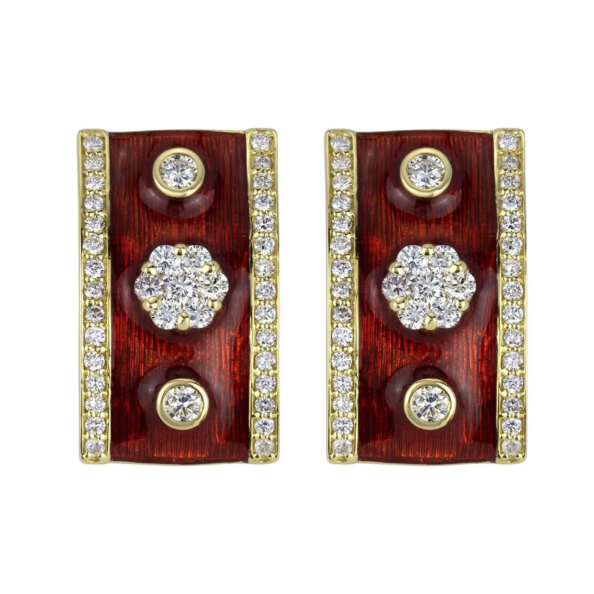 Earrings - Diamond (Enamel) (2334E)