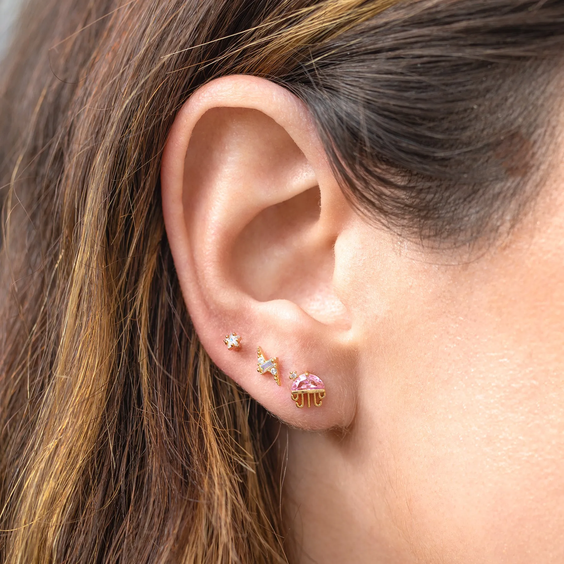 Lightning Piercing Style Earring