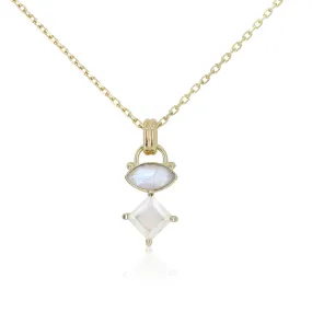 Mila Moonstone Gold Necklace