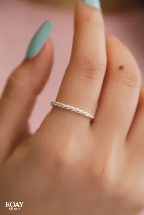 Tiny Braided Ring